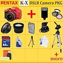 Pentax K-x Digital SLR Camera Kit (Red)