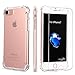 iPhone 7 Case, ElecForU [Full Body Clear] Soft TPU Protective Clear Case Cover [Anti-shock] With HD Tempered Glass For iPhone 7 4.7''