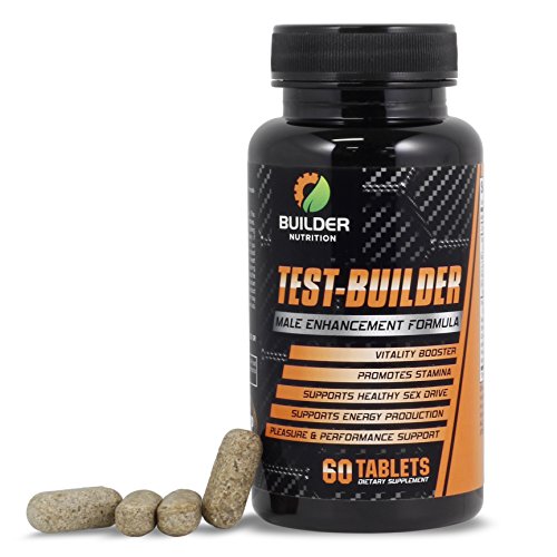 Test Builder, Testosterone Booster Supplement by Builder Nutrition, Revitalizing Action, Increase Stamina, Promotes Healthy Sex Drive and Energy Production, Perfect for Athletes and Active Men