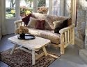 Rustic Cedar Cedar Log Futon
