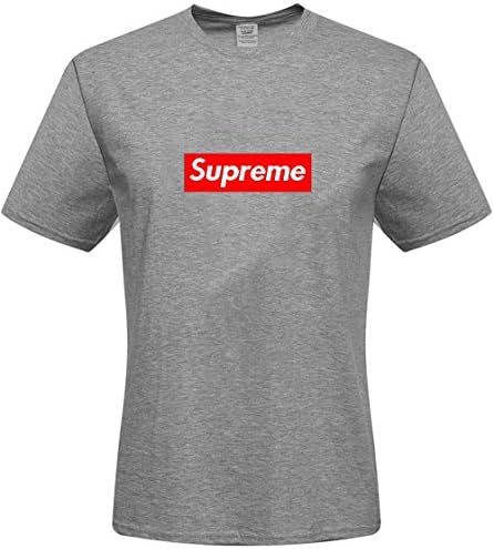 DIY Men's Tshirts,Custom Supreme T-shirts,(Grey Small)
