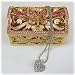 Celtic Pink Butterfly Flowered Miniature Jewelry Chest Swarovski Crystals 24K Gold Trinket Box FREE SOLID STERLING SILVER CELTIC HEART NECKLACE AND FREE SHIP! Certificate of Authenticity