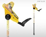 SMARTCRUTCH Adjustable Forearm Crutches (Yellow) - 1 Pair / Adult 5'0 - 6'3