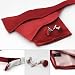 Burgundy Formal Self-tie Bow Tie Hanky Cufflinks Set With Gift Box BT1007