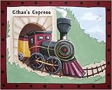 Sherri Blum Train Wall Hanging Canvas