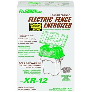 Fi-Shock XR-12 Professional Solar Powered 12 Volt Fence Energizer 35 Mile Range by 