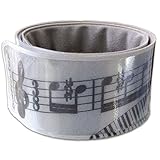 funflector Reflective Slap Wrap - Ludwig van Beethoven in black and white