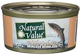 Natural Value Pink Salmon, Skinless and Boneless, 6-Ounce Cans (Pack of 12)