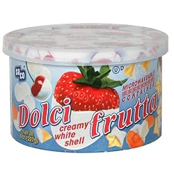 Saco Dolci Frutta Creamy White  Shell for Fruit, 8-Ounce Canisters (Pack of 12)