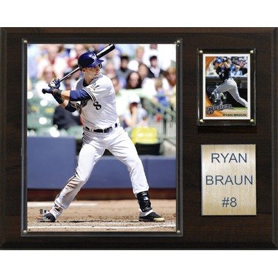 MLB Milwaukee Brewers Ryan Braun Player Plaque
