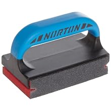 Norton 3X Small Area Abrasive Sponge with Handle, 4-1/2" Length x 2-3/4" Width x 1" Thickness (Pack of 1)