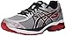 ASICS Men's GEL Flux 3 Running Shoe, Silver/Onyx/Racing Red, 9.5 4E US