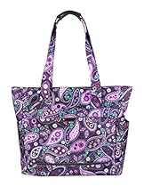 Ricardo Beverly Hills Mar Vista 18-Inch Shopper, Purple Paisley, One Size
