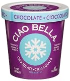 Ciao Bella Chocolate Sorbetto, 16-Ounce Cup (Pack of 4)