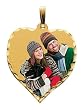 Custom Photo Heart Pendant  Sterling Silver Large Heart with Diamond Cut Edge Photo Pendant Picture Charm Created from Your Favorite Photo