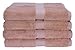 Homestead Textiles All American Cotton Line 100-Percent Pima 4-Piece Bath Towel Set, Champagne