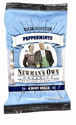 Newman's Own Organics Mints, Peppermint, 4-Count Rolls, 18-Ounce Boxes (Pack of 6)