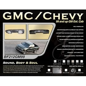 BassForms BF212GM99 1999 and Up GM Extended Cab 12-Inch Round or Square Enclosure