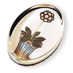 Topiary - Oval Glass Paperweight