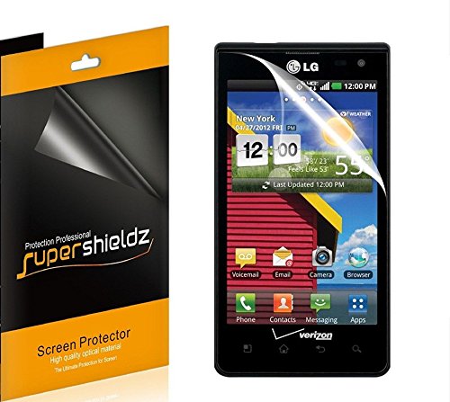 [6-Pack] SUPERSHIELDZ- High Definition Clear Screen Protector For LG OPTIMUS EXCEED VS840PP / LUCID 4G VS840 + Lifetime Replacements Warranty [6-PACK] - Retail Packaging