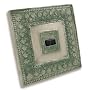 Solar Lighted Step Stone - Green Square