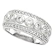 14K White Gold Diamond Anniversary Band - 0.85 Ct.