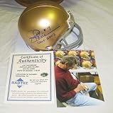 Joe Theismann Autographed/Hand Signed Notre Dame Mini Helmet with 2003 CHOF Inscription