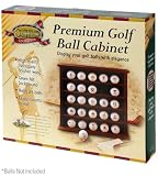 Golf Gifts & Gallery Premium Golf Ball Cabinet Display Rack/Case