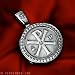 JESUS CROSS CHI-RHO CHRIST LORD NAME JOHN 8:12 BIBLE VERSE CHRISTIAN MEDAL CHARM STERLING SILVER PENDANT NECKLACE