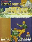 2009 Notre Dame Fighting Irish vs Navy Midshipmen Football Program MINT