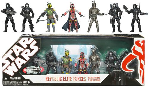 Childrens Toyshop  Toys : SW Battle Pack - Mandalorian & Omega Squad