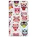 Bfun Packing Colorful Cartoon Owl Bird Wallet Leather Cover Case for Samsung Galaxy Note 3 N9000