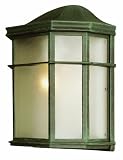 Trans Globe Lighting 4484 BK 9-3/4-Inch 1-Light Outdoor Wall Pocket Lantern, Black
