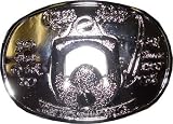 Open Here Shiny Metal Bottle Opener Belt Buckle