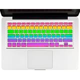 Kuzy - Rainbow Keyboard Cover Silicone Skin for MacBook Pro 13" 15" 17" (with or w/out Retina Display) iMac and MacBook Air 13" - Rainbow