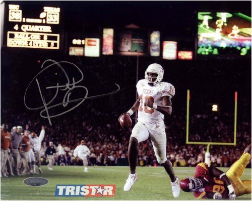 Vince Young Autographed/Hand Signed Texas Longhorns 2006 Rose Bowl 8×10 Photo