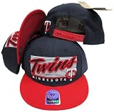 Minnesaota Twins Two Tone Plastic Snapback Adjustable Plastic Snap Back Hat / Cap