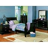 Saint Laurent Youth Bedroom Set (Black) by Coaster
