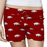 Arkansas Razorbacks Ladies Cardinal Tandem Shorts