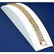 White Leather Bracelet Ramp Jewelry Showcase Display