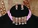 3p Lakh Kundan Pink Necklace Jewelry Set Belly Dance Free Shipping