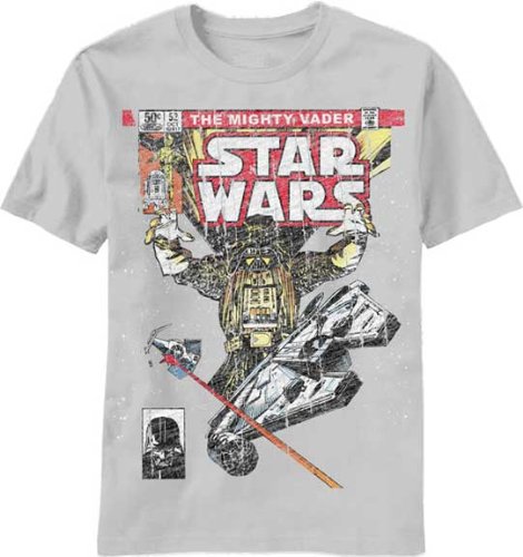  Star Wars Looming Vader Marvel Comics #52 Cover T-shirt