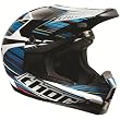 Thor MX Quadrant Frequency Men's MX Motorcycle Helmet w/ Free B&F Heart Sticker Bundle - Blue