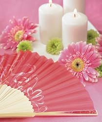 Contemporary Hearts Hand Fans, Package of 6
