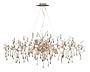 Elk Lighting 1723/12 12 Light Chandelier In Silver Leaf