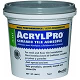 Custom Building Products ARL4000QT 1 Quart AcrylPro Ceramic Tile Mastic, White
