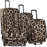 American Flyer Animal Print 4-Piece Luggage Set