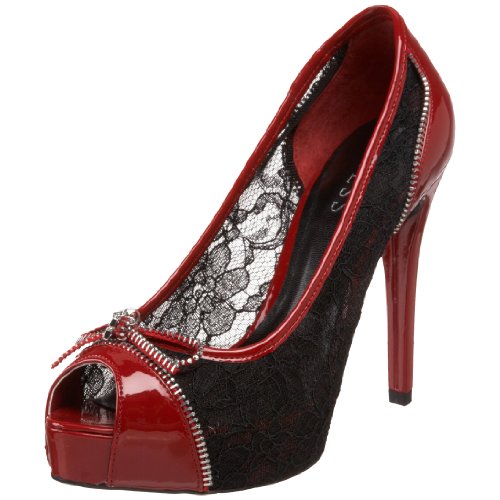 Guess Women's Hersis Peep-Toe Pump