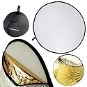 NEEWER® 32" 80CM Portable 5 in 1 Translucent, Silver, Gold, White, and Black Collapsible Round Multi Disc Light Reflector for Studio or any Photography Situation!