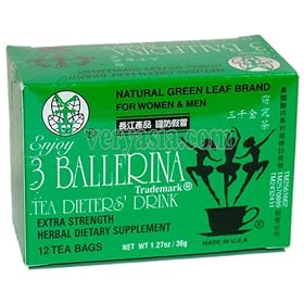 3 Ballerina Dieter's Tea Extra Strength (12 teabags)